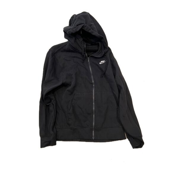 Nike Black Full Zip Up Hoodie Mens S - Picture 1 of 3